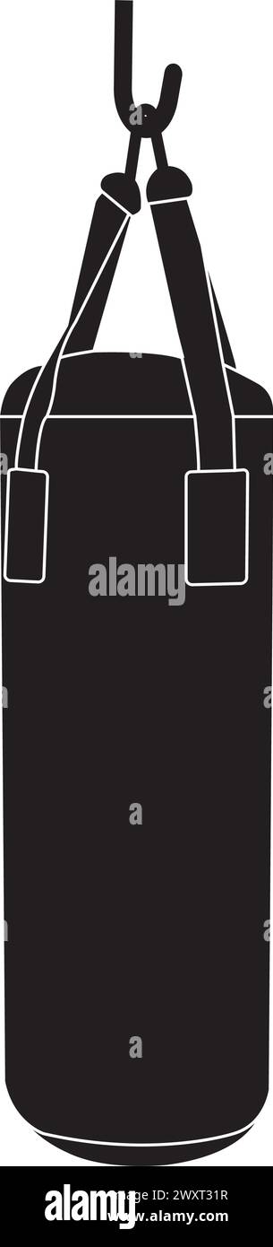 Icona della sacca di perforazione illustrazione vettoriale simbolo design Illustrazione Vettoriale