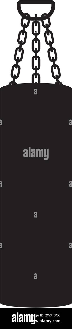 Icona della sacca di perforazione illustrazione vettoriale simbolo design Illustrazione Vettoriale