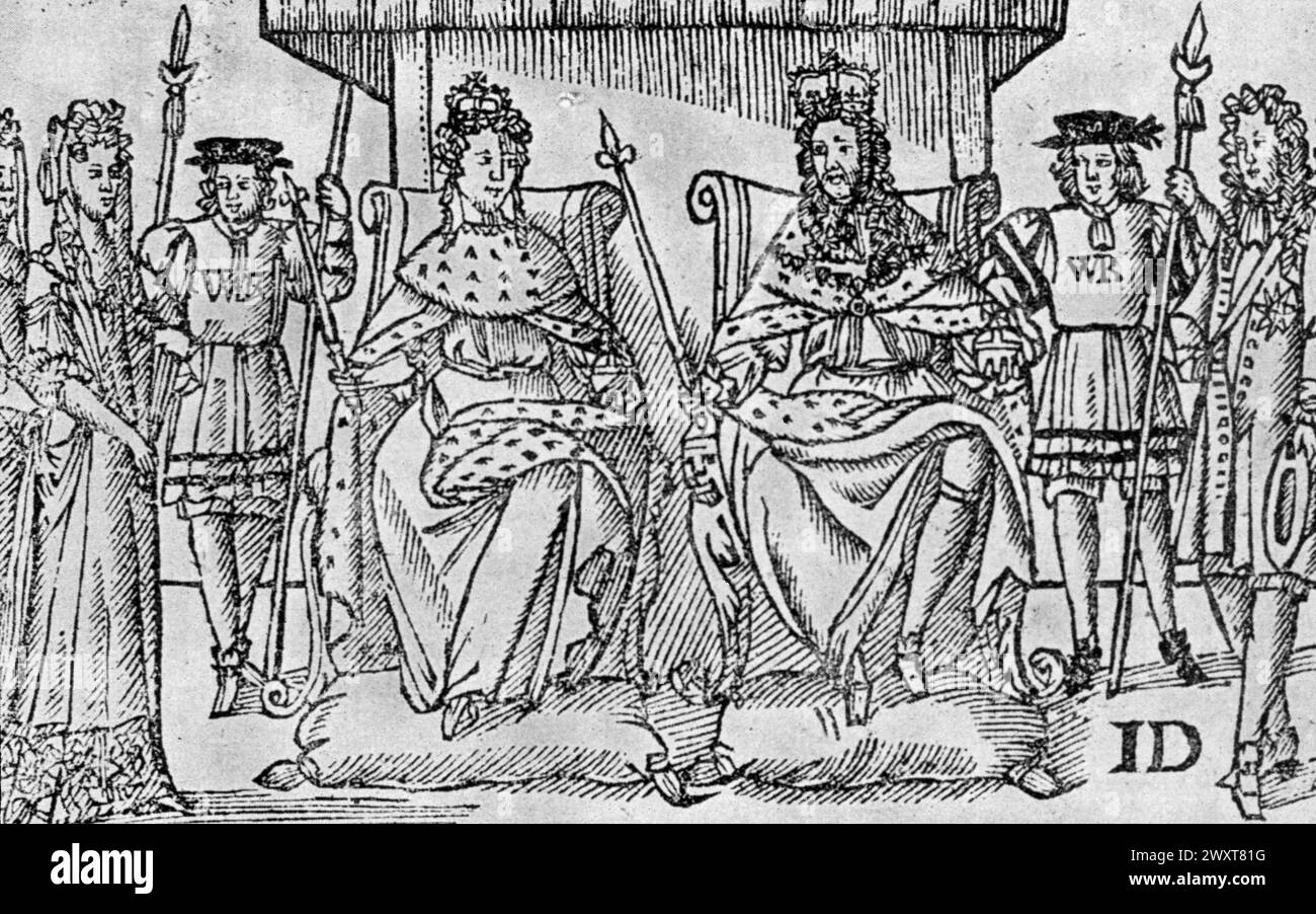 Maria I D'inghilterra Fratelli E Sorelle The glorious revolution immagini e fotografie stock ad alta risoluzione