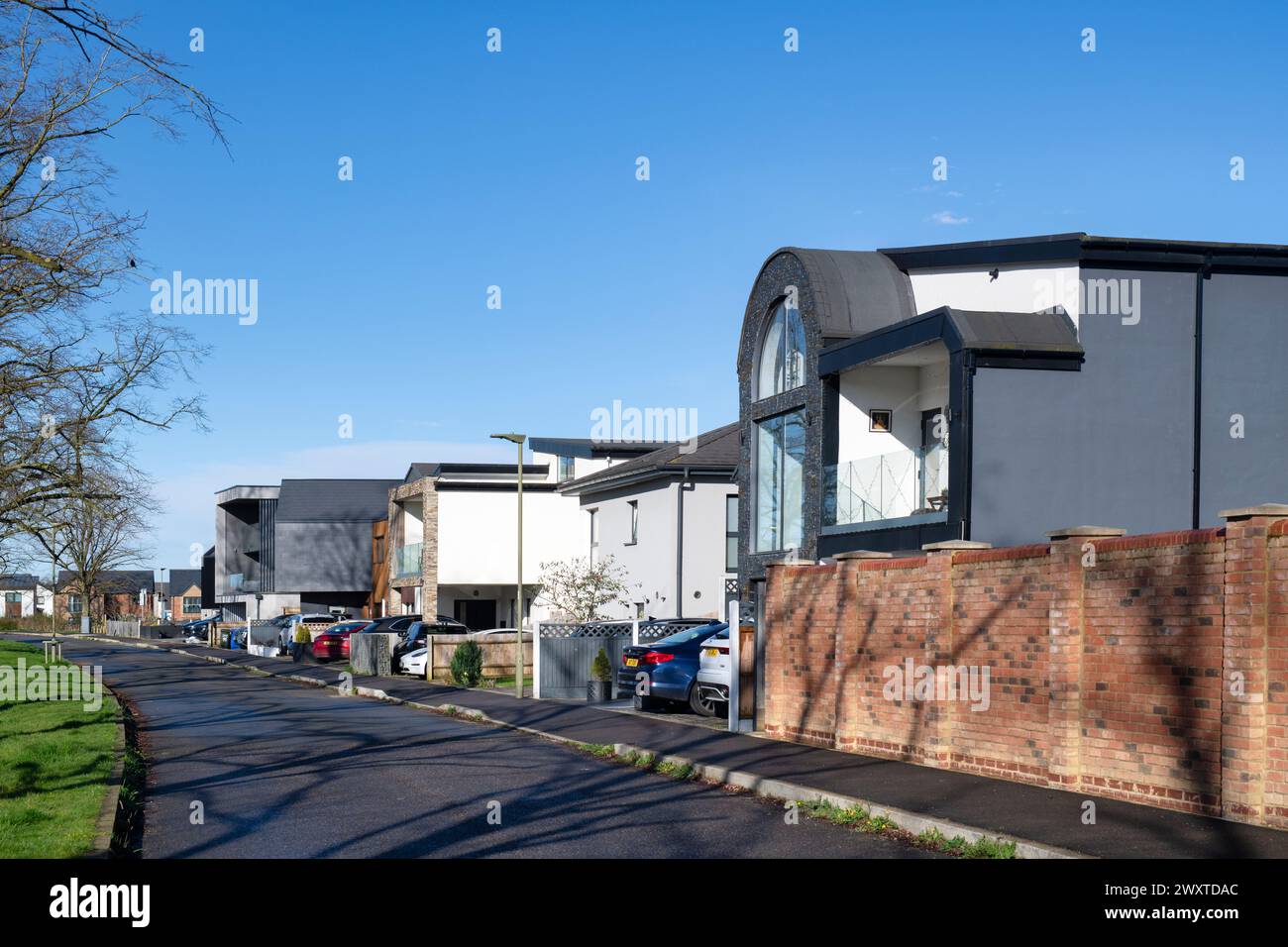 Alloggiamento personalizzato. Graven Hill, Bicester, Oxfordshire, Inghilterra Foto Stock