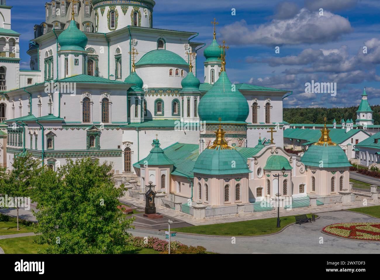 Cattedrale della Resurrezione, 1685, nuovo monastero di Gerusalemme, Istra, regione di Mosca, regione di Mosca, Russia Foto Stock