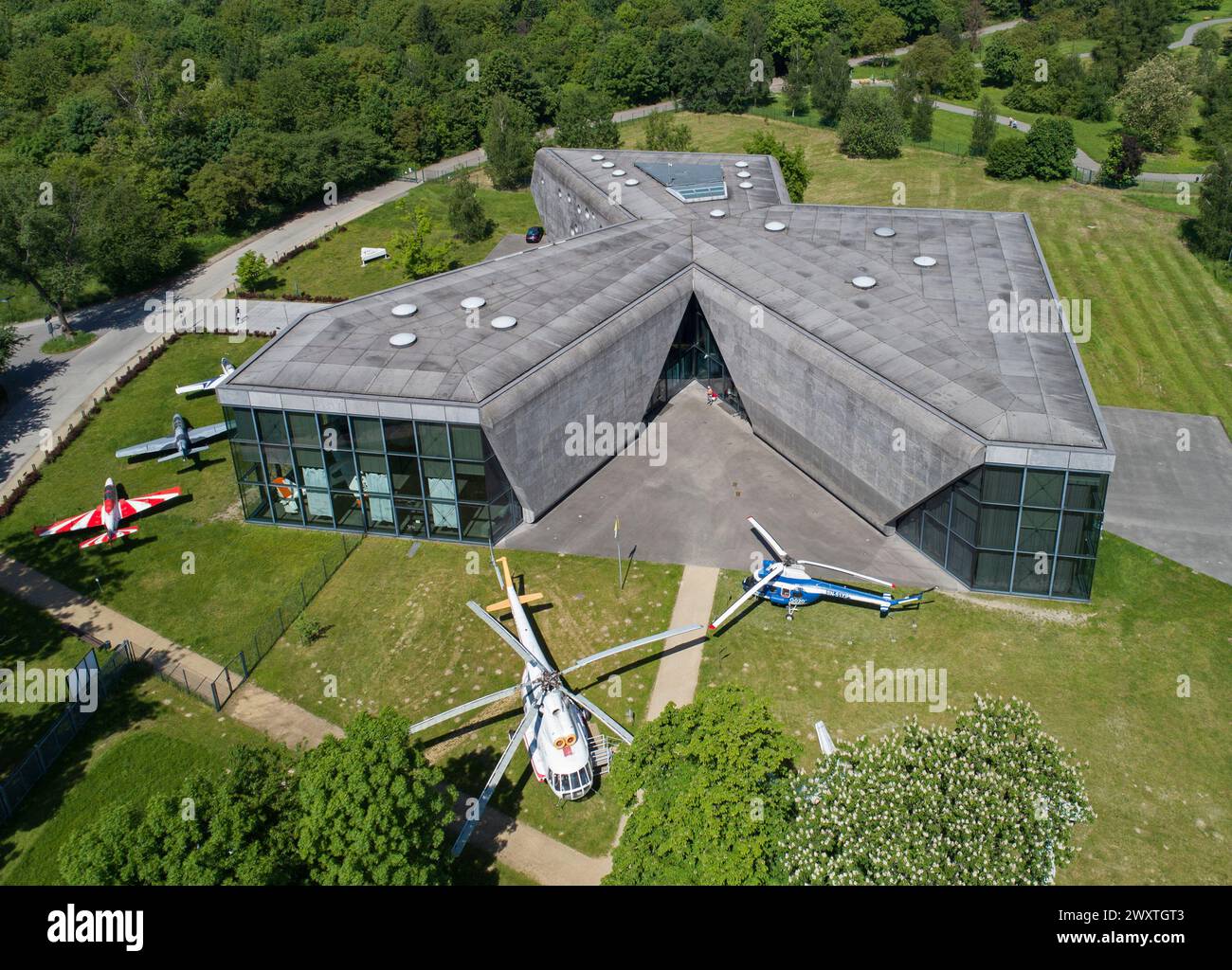 Museo dell'aviazione polacca, Cracovia, Polonia Foto Stock