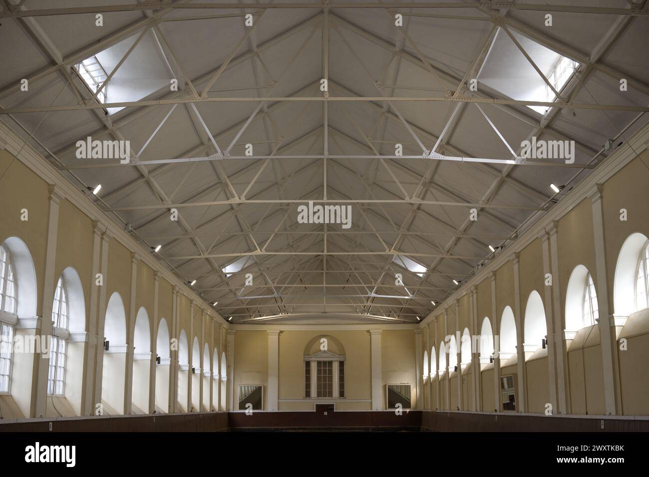 La scuola di equitazione Royal Mews costruita nel 1765 da Sir William Chambers Foto Stock