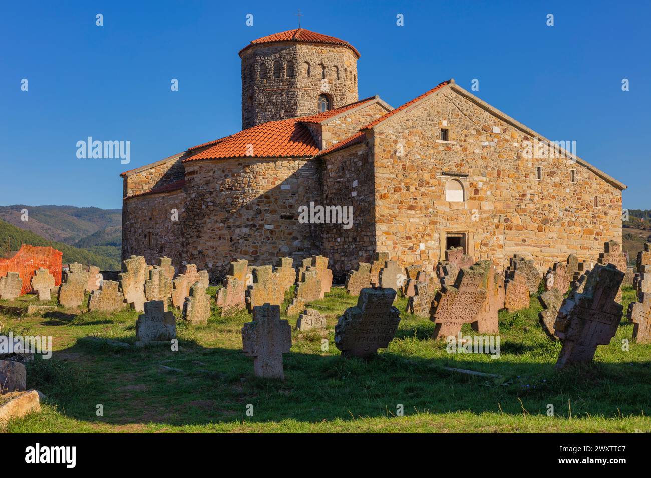 Chiesa dei Santi Apostoli Pietro e Paolo, IX secolo, Ras, Novi Pazar, Serbia Foto Stock