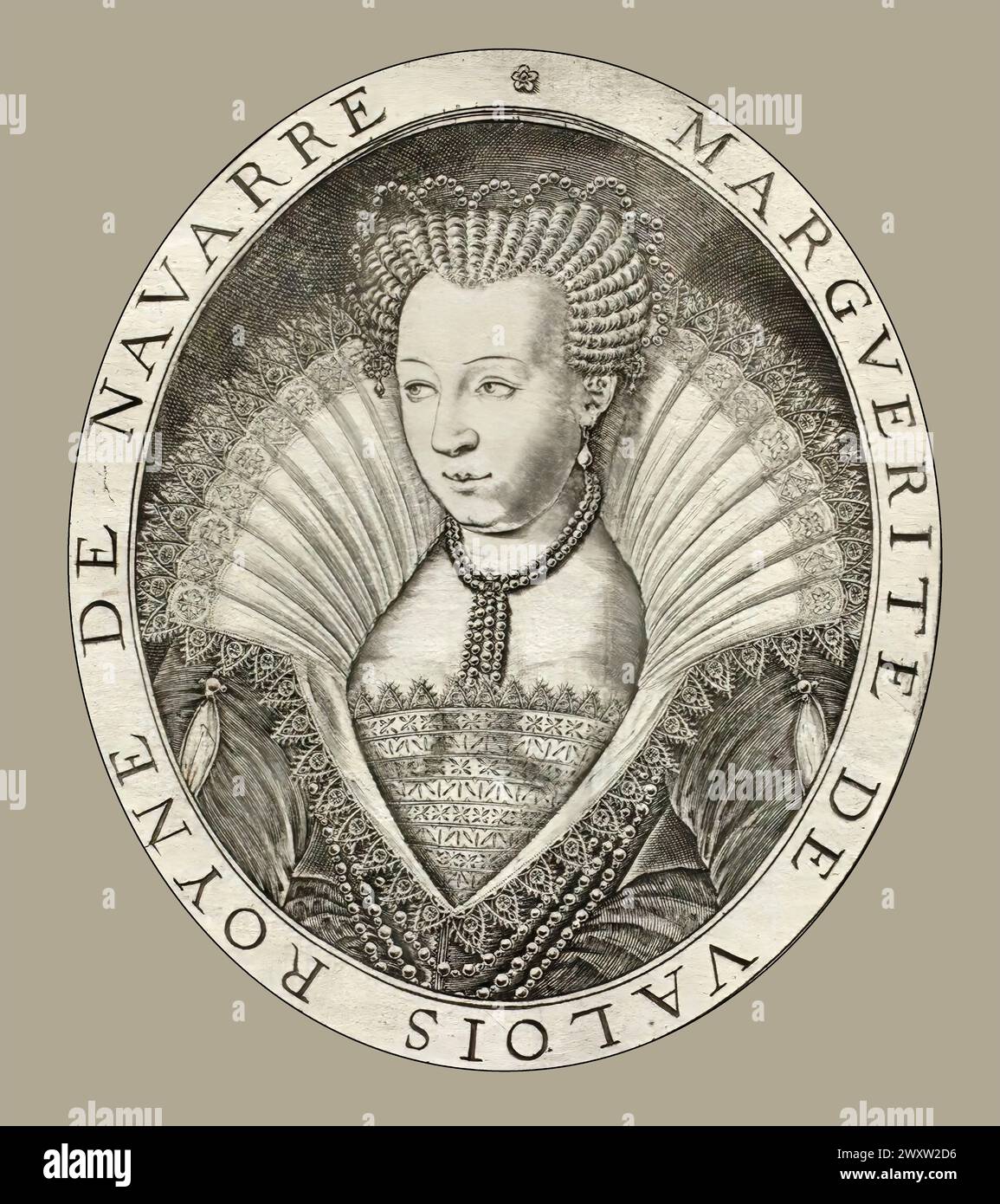 Margherita di Valois, la Reine Margot, regina di Francia, 1553 – 1615 Foto Stock