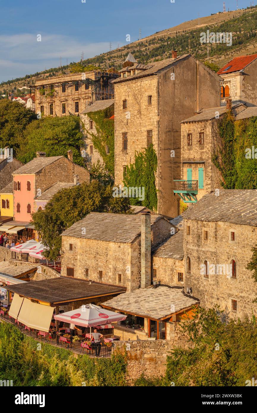 Paesaggio urbano di Mostar, Bosnia Foto Stock