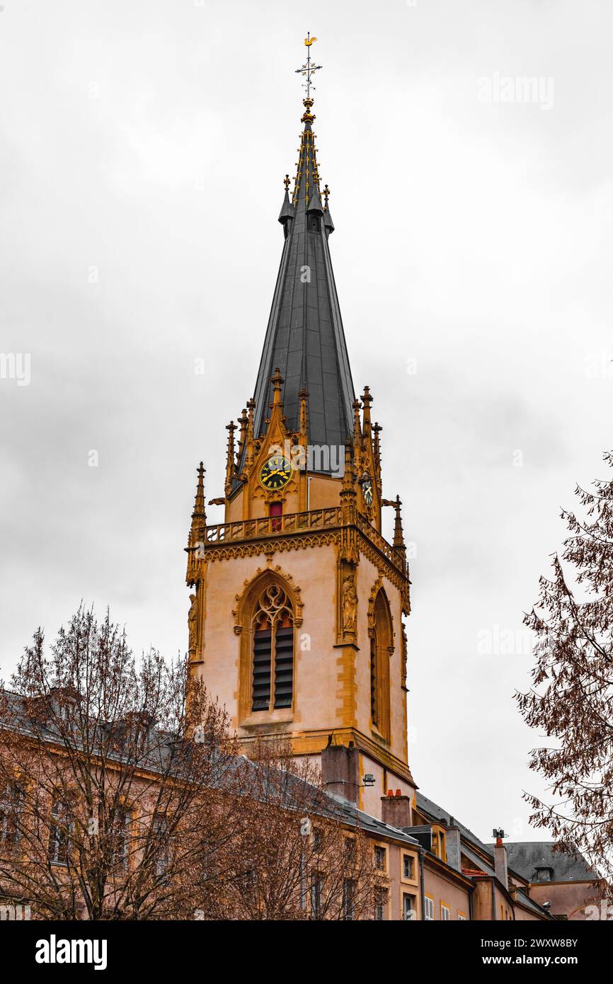 Esterno della St Chiesa di Martin nel centro di Metz, Francia. Foto Stock