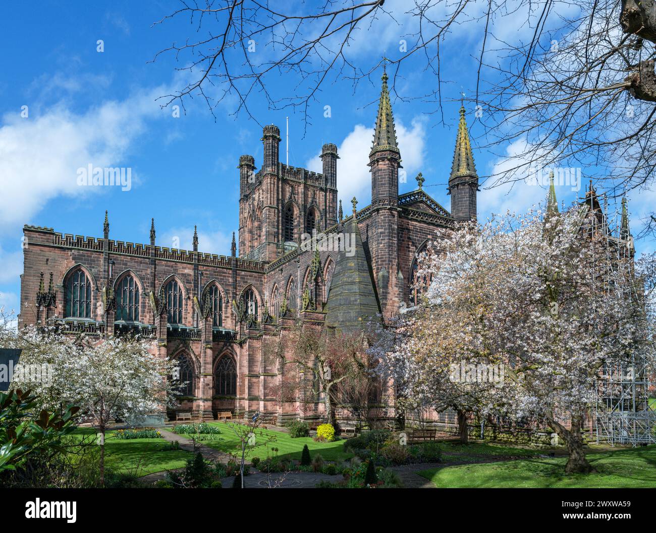 Cattedrale di Chester, Chester, Cheshire, Inghilterra, Regno Unito Foto Stock