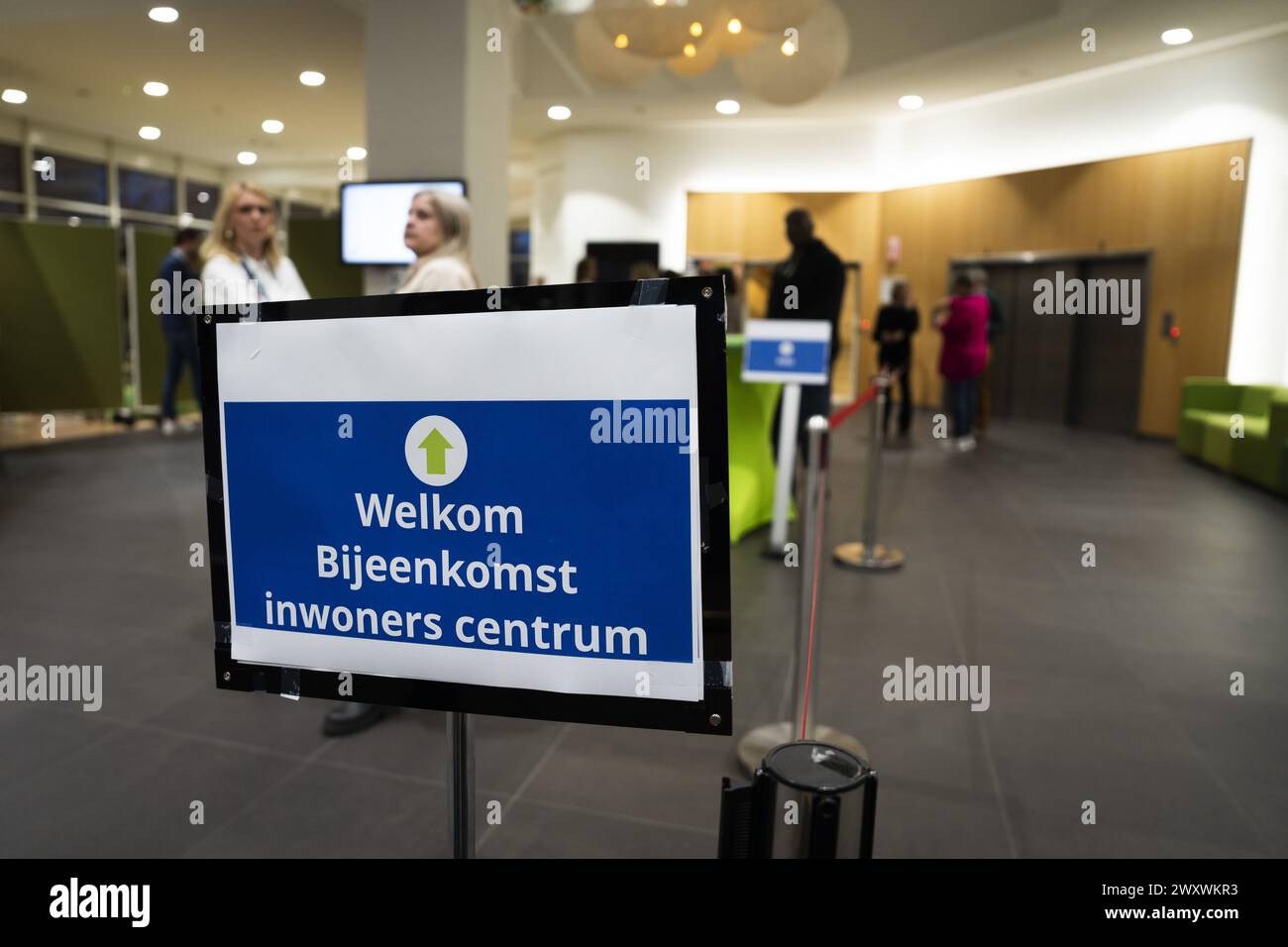 EDE - il comune di Ede organizza riunioni per residenti e imprenditori dopo la situazione degli ostaggi nel caffè Petticoat. ANP JEROEN JUMELET netherlands Out - belgio Out Foto Stock