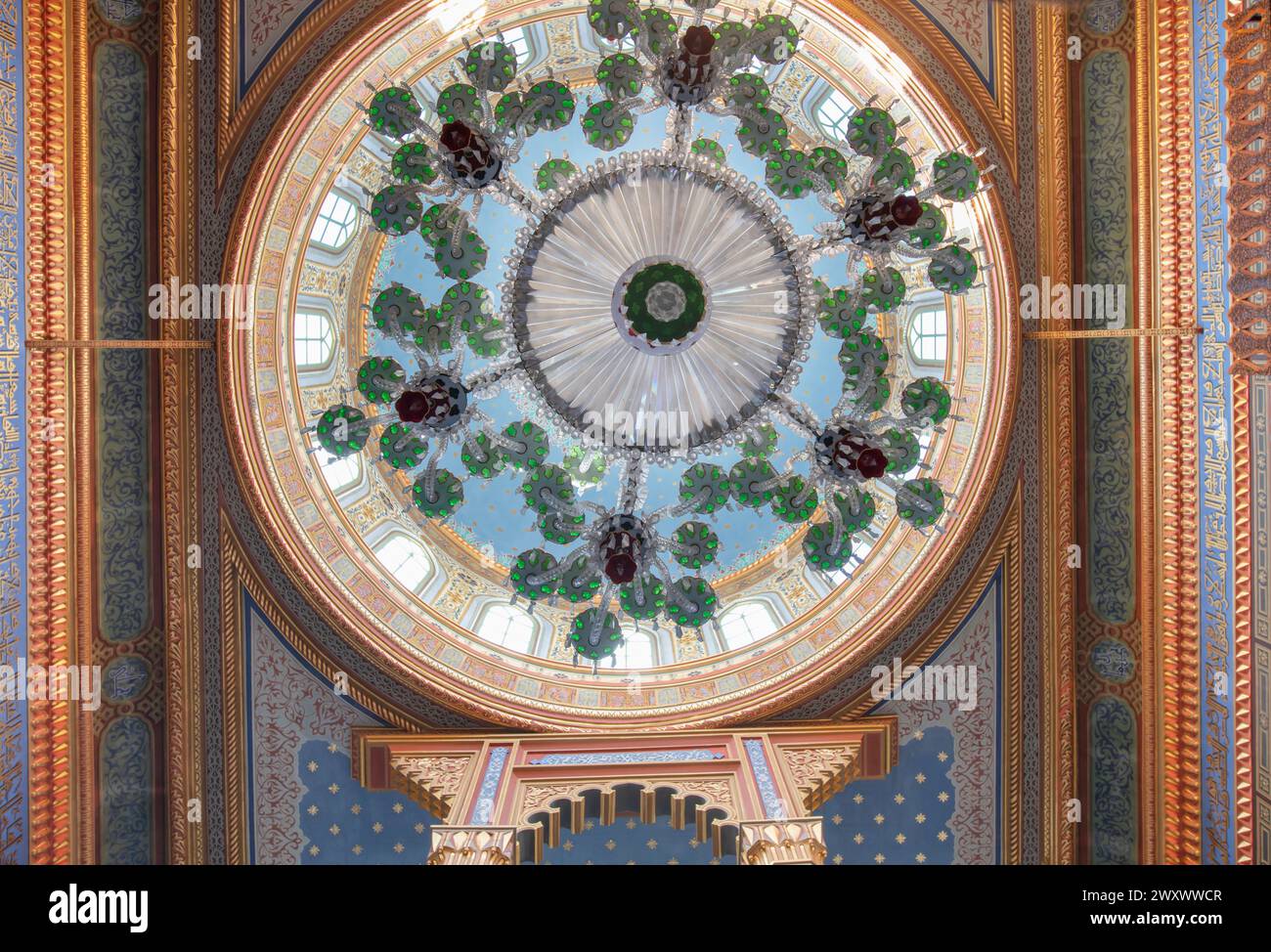 Yildiz Hamidiye Mosque Interior, 1886, Besiktas, Istanbul, Turchia Foto Stock