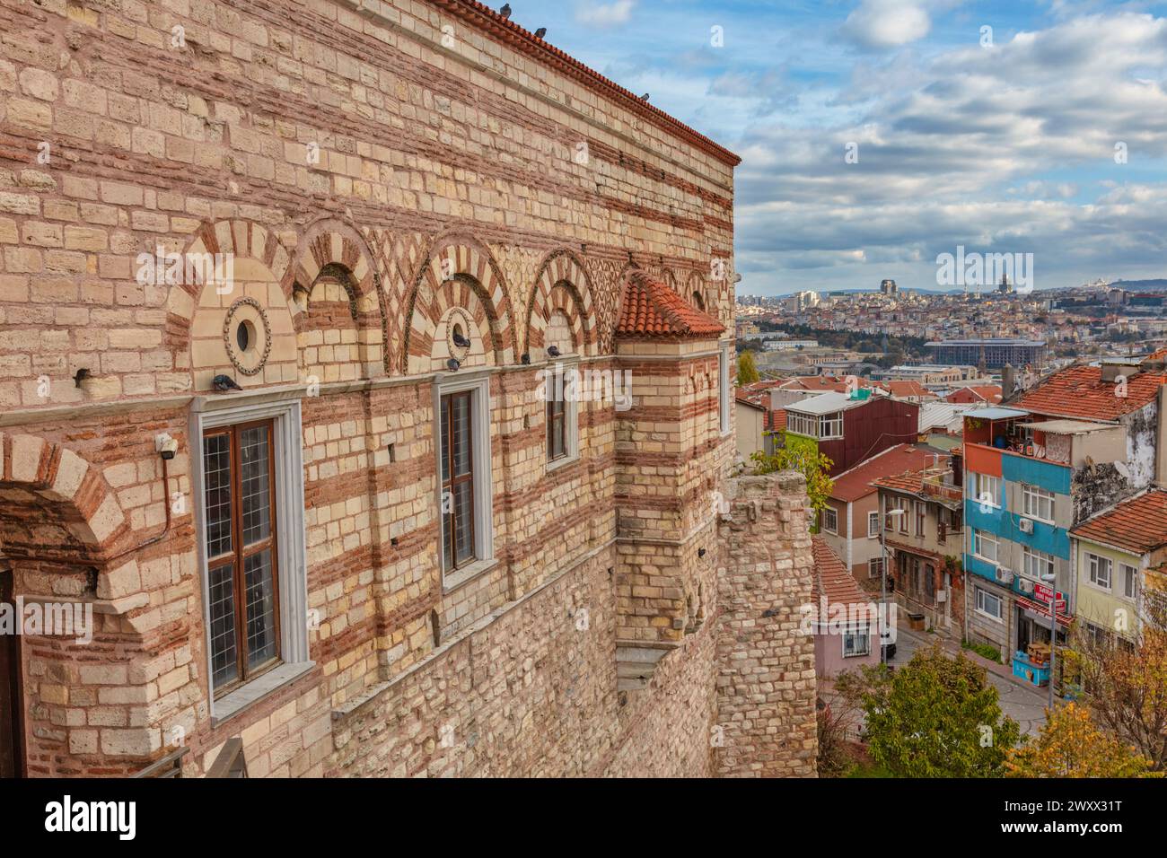 Palazzo delle Blachernae, residenza imperiale bizantina, Istanbul, Turchia Foto Stock