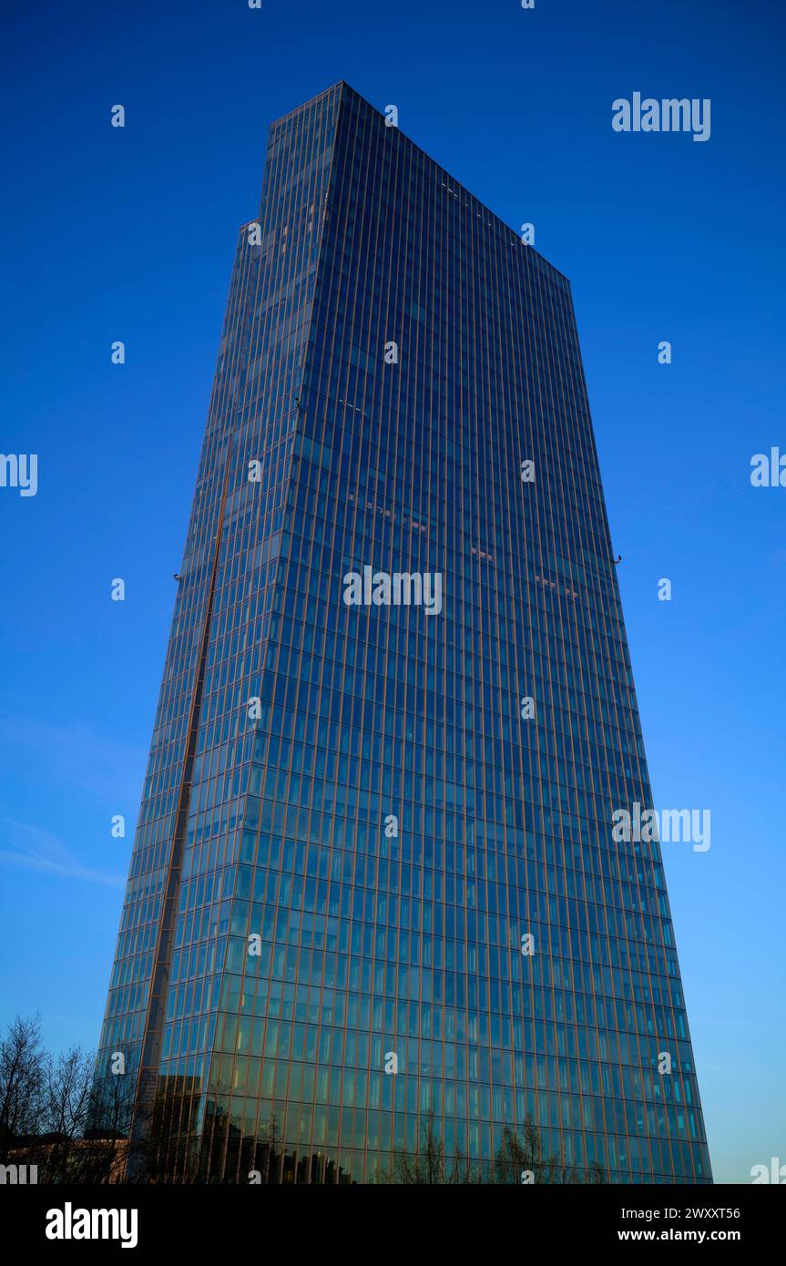 Banca centrale europea, BCE, Osthafen, Ostenda, Francoforte sul meno, Assia, Germania Foto Stock