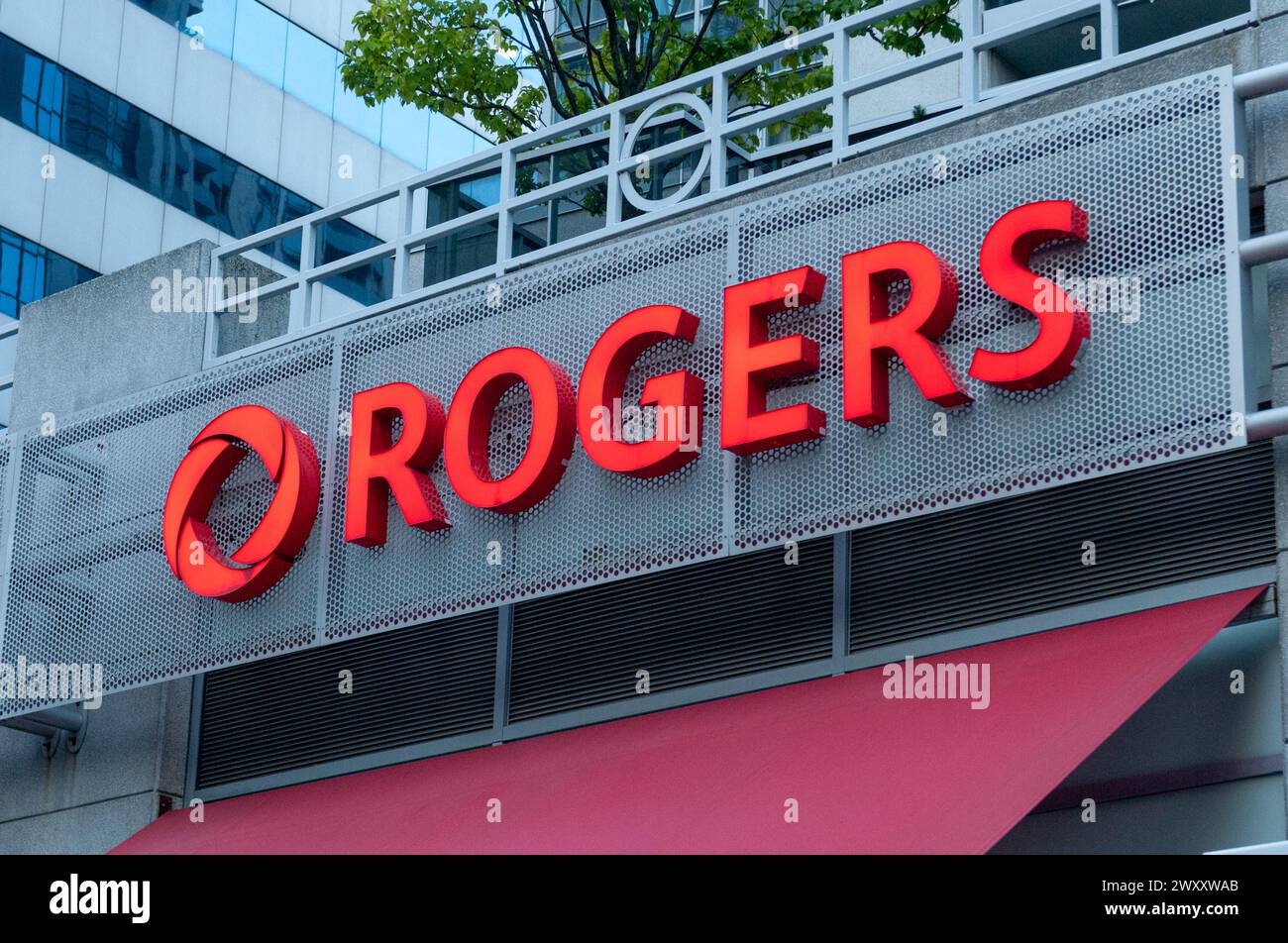 Toronto, ON, Canada – 10 agosto 2023: Rogers Communications Inc. È una società canadese di comunicazione e media Foto Stock