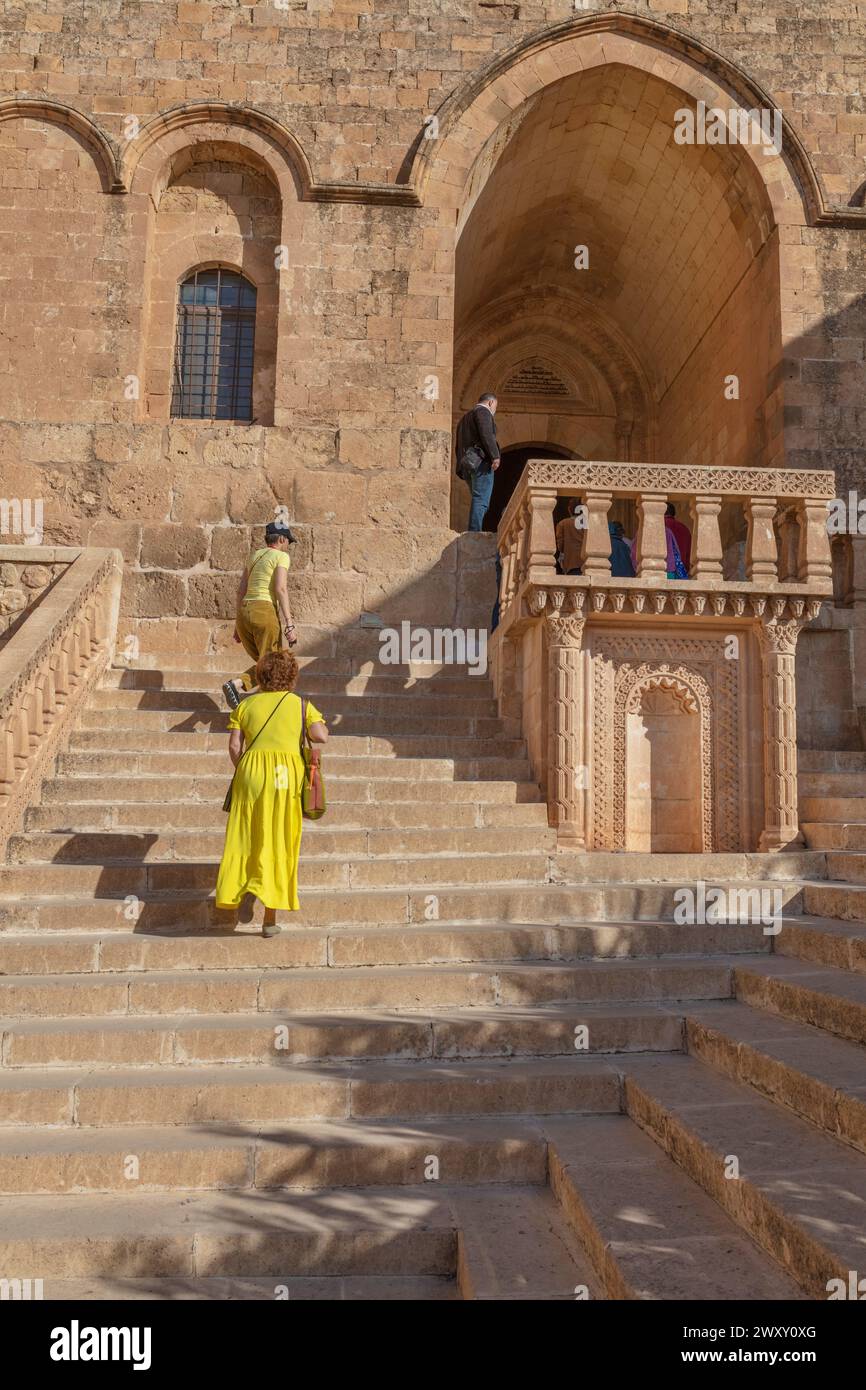 Monastero di Mor Hananyo, Deyruzzaferan Manastiri, monastero di Sant'Anania, Tur Abdin, provincia di Mardin, Turchia Foto Stock