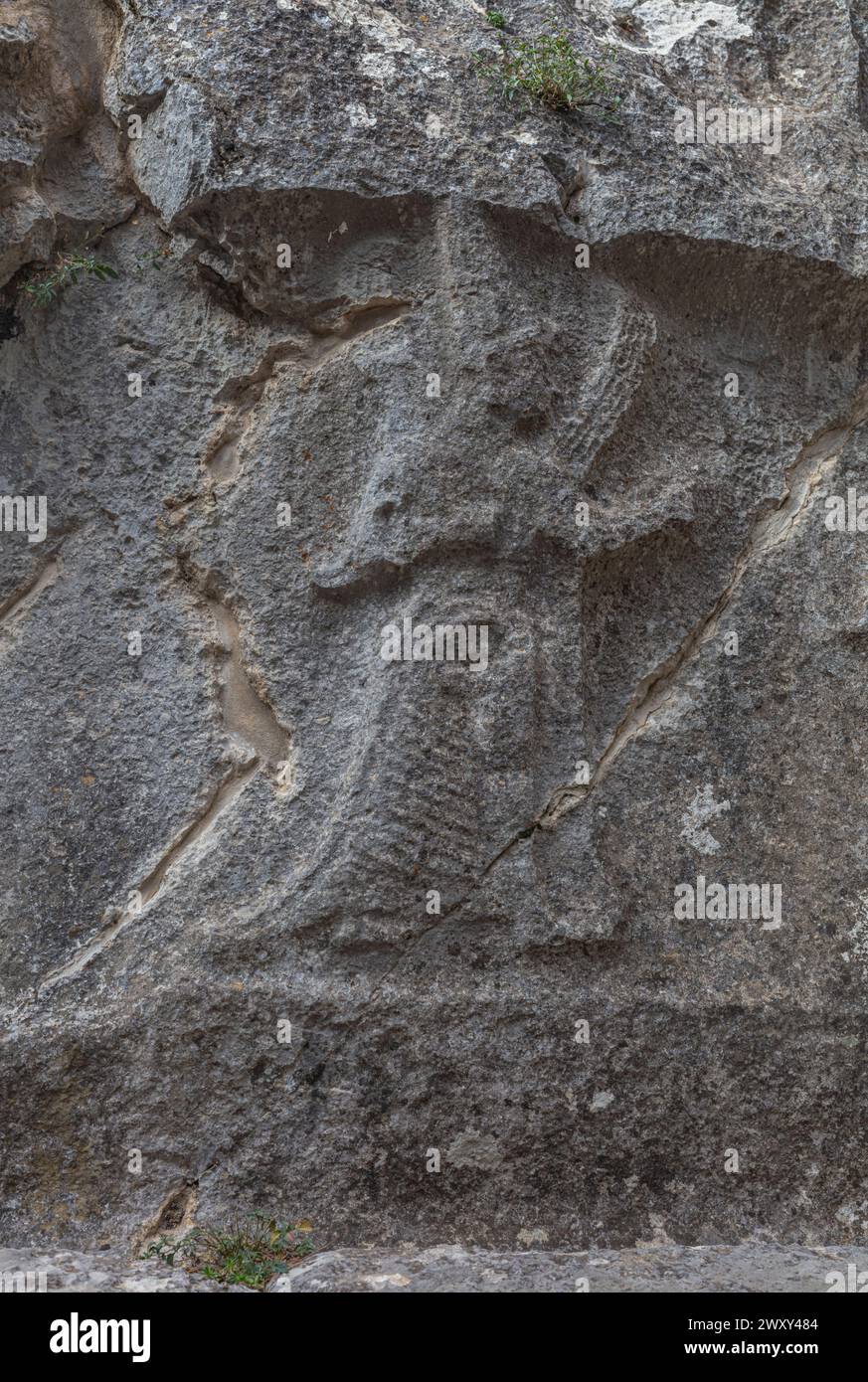 Sito archeologico ittita, Yazilikaya, provincia di Corum, Turchia Foto Stock