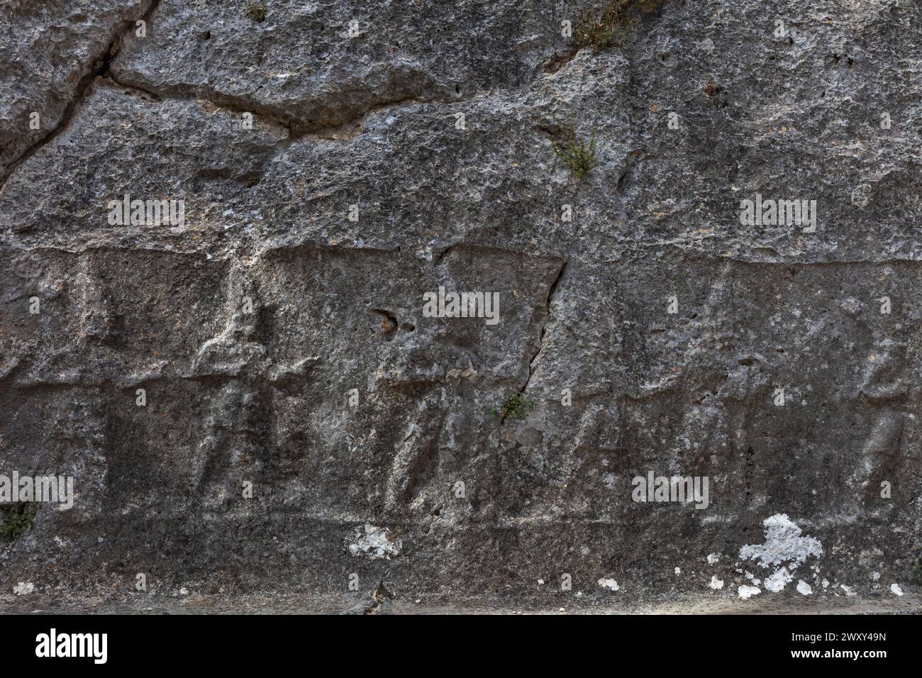 Sito archeologico ittita, Yazilikaya, provincia di Corum, Turchia Foto Stock