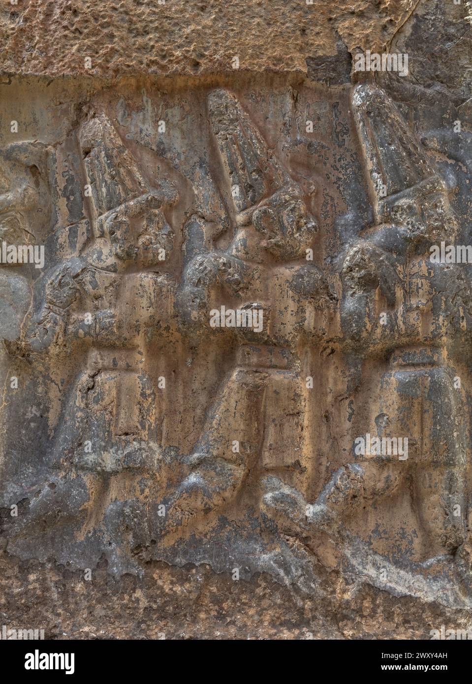 Sito archeologico ittita, Yazilikaya, provincia di Corum, Turchia Foto Stock