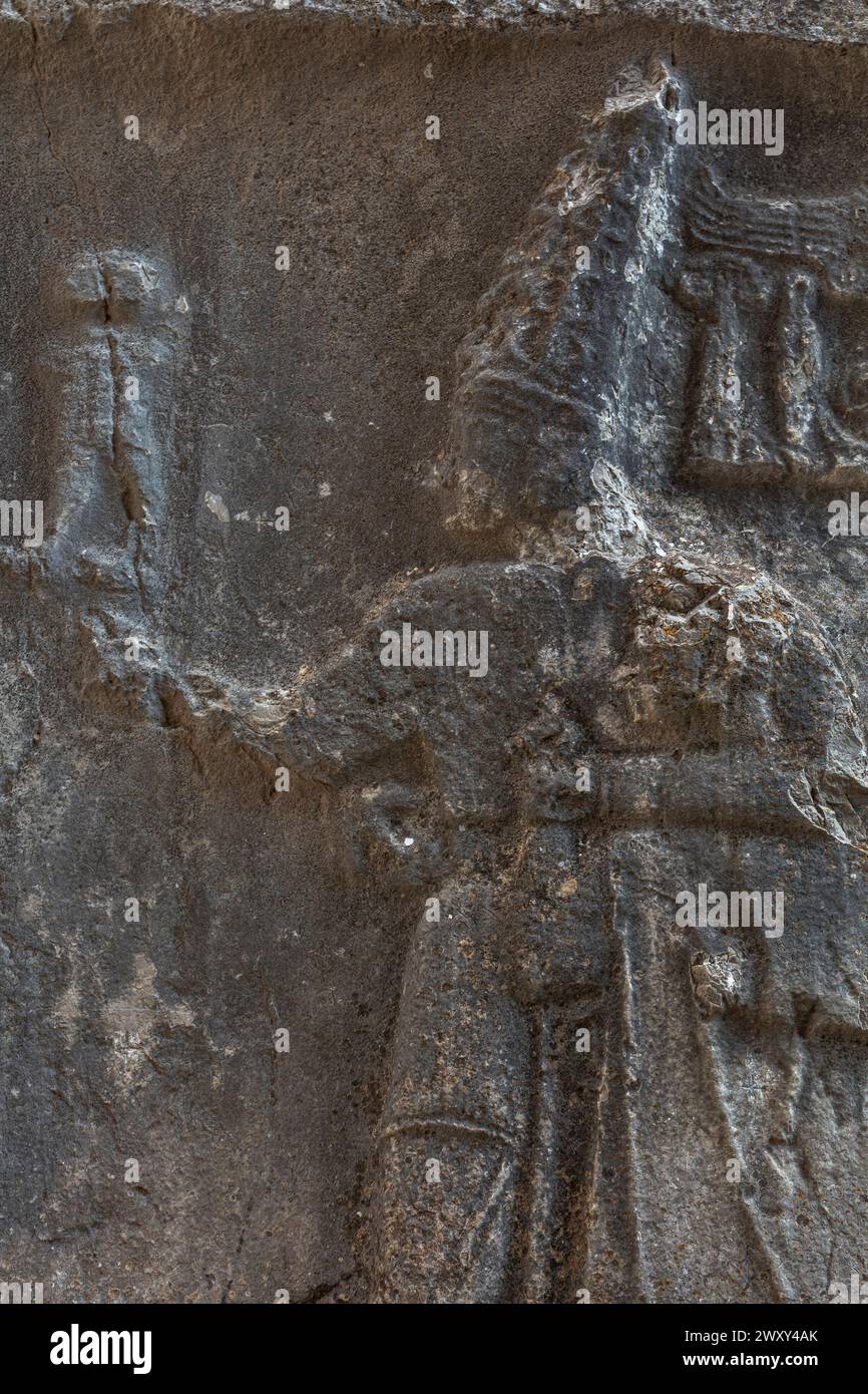 Sito archeologico ittita, Yazilikaya, provincia di Corum, Turchia Foto Stock