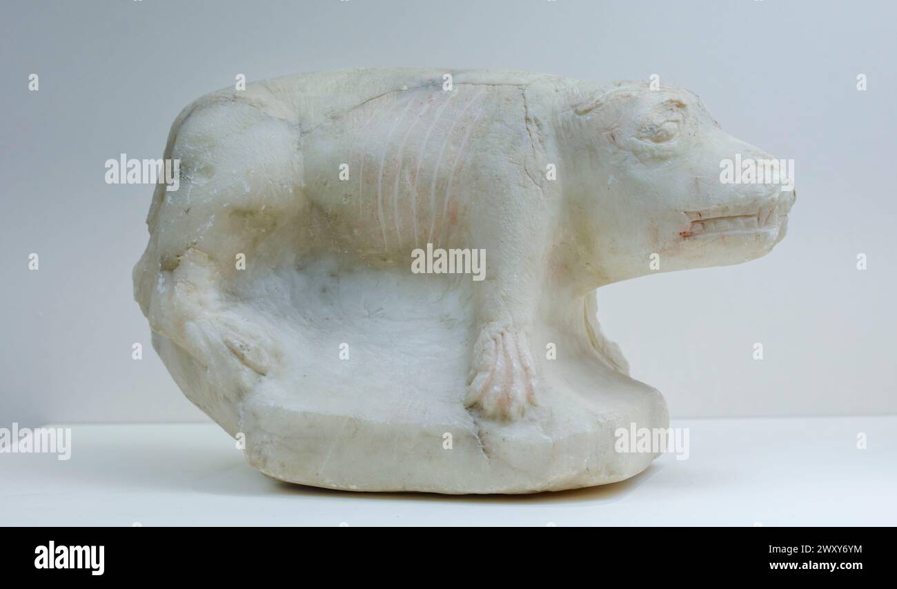 Scultura ellenistica di animali, Gordion, provincia di Ankara, Turchia Foto Stock