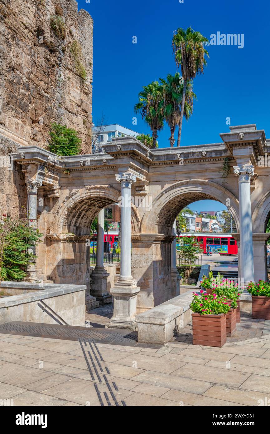 Porta di Adriano, 130, Antalya, provincia di Antalya, Turchia Foto Stock