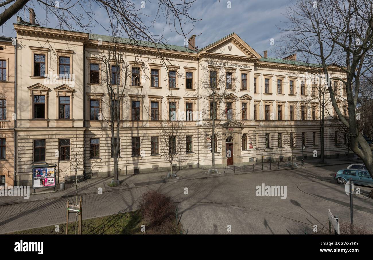 Bartlomiej Nowodworski High School, Cracovia, Polonia Foto Stock