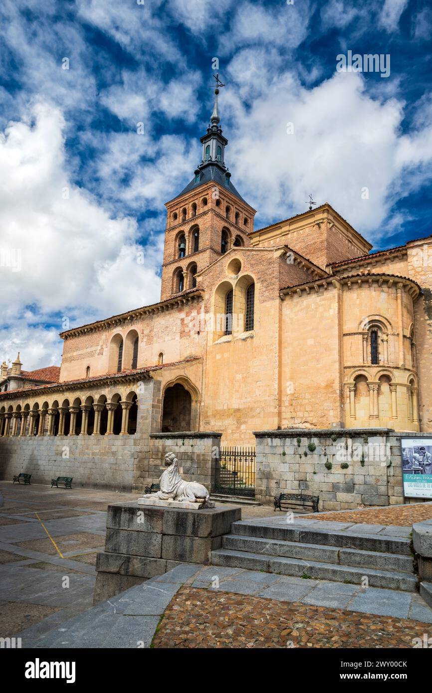 San Martin chiesa, Segovia Castiglia e Leon, Spagna Foto Stock