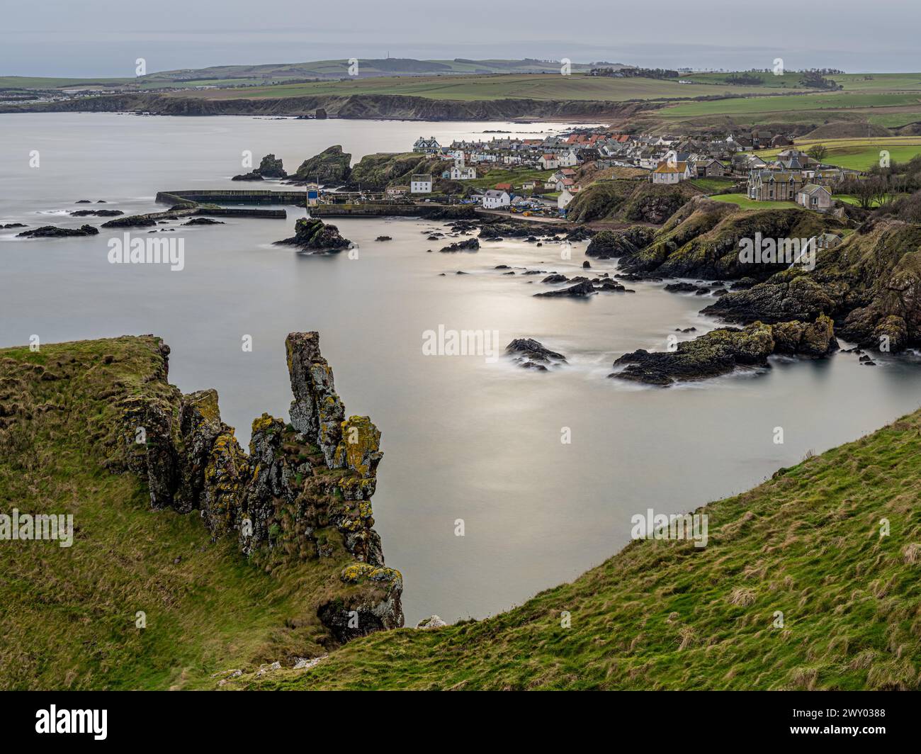 Starney Bay, St. ABB, Scozia Foto Stock