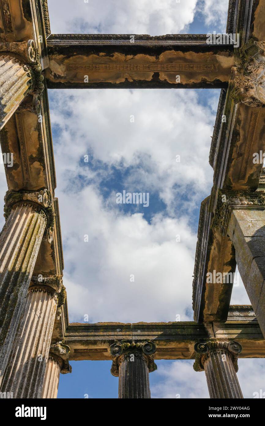 Tempio di Zeus, 92 d.C., Aizanoi, provincia di Kutahya, Turchia Foto Stock