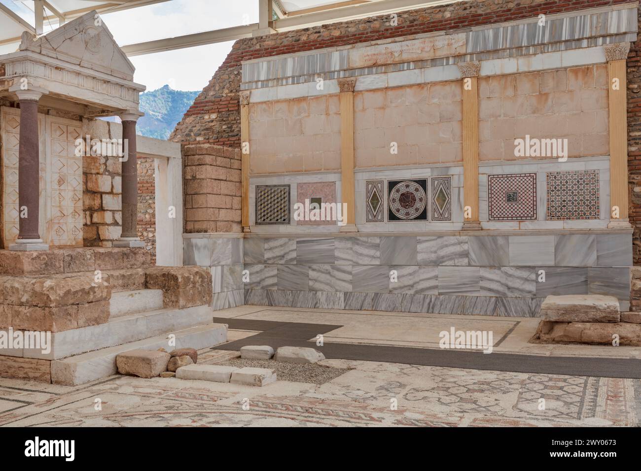Sinagoga, III secolo, Sardi, Sardi, provincia di Manisa, Turchia Foto Stock
