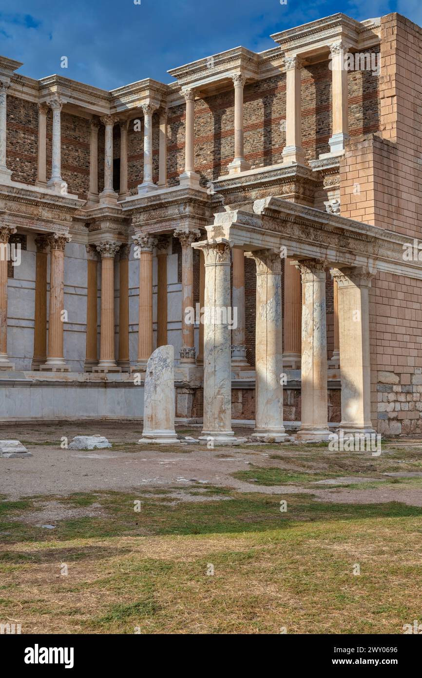 Ginnasio, II secolo, Sardi, Sardes, provincia di Manisa, Turchia Foto Stock