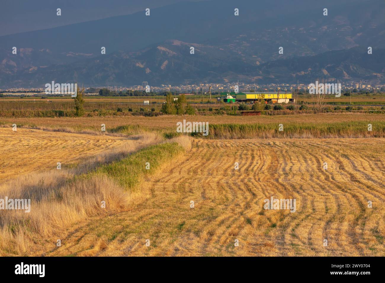 Paesaggio vicino a Tumulus of Alyattes, Bin Tepe, provincia di Manisa, Turchia Foto Stock