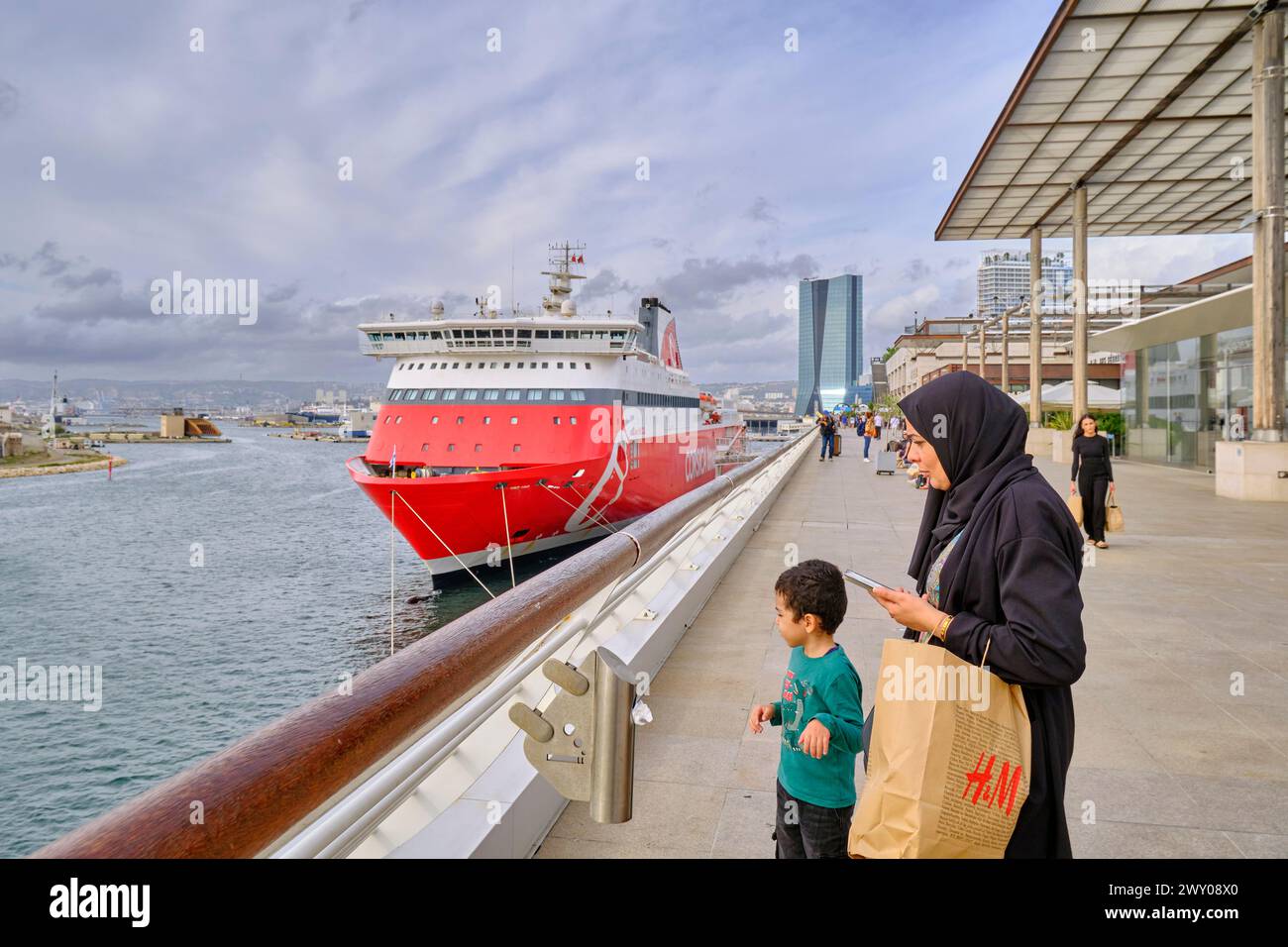 Les Terrasses du Port, Marsiglia Foto Stock