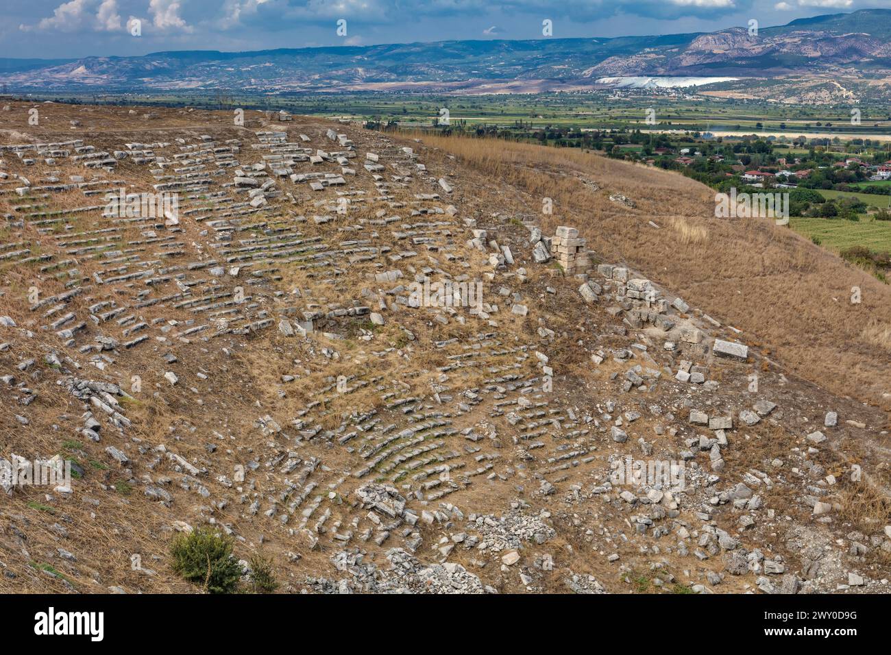 Rovine del teatro, Laodicea sul Lycus, provincia di Denizli, Turchia Foto Stock