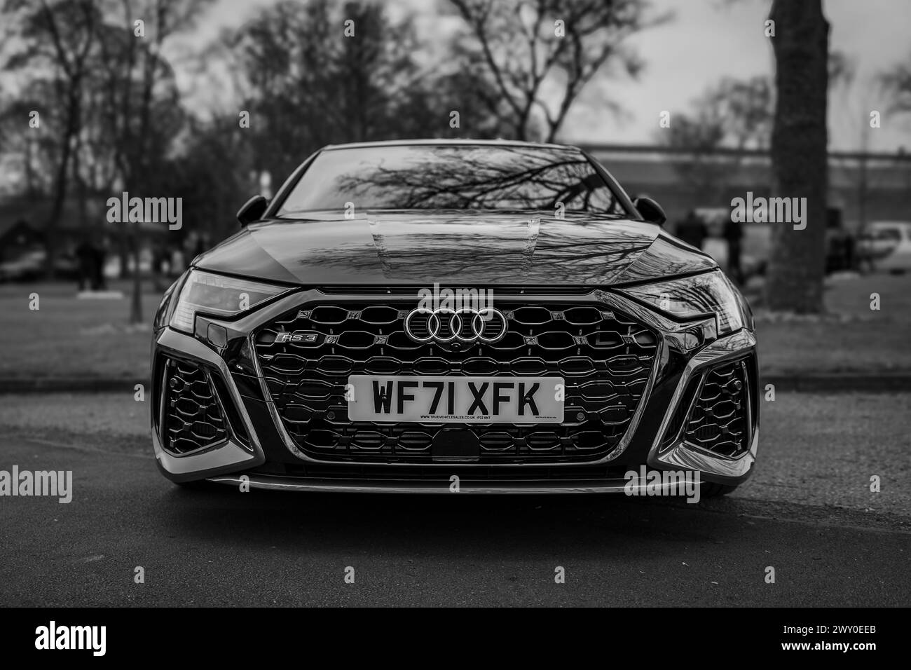 Audi A3 RS3 TFSI quattro Launch Edition, in mostra al Motorsport assembly tenutosi presso il Bicester Heritage Centre il 31 marzo 2024. Foto Stock