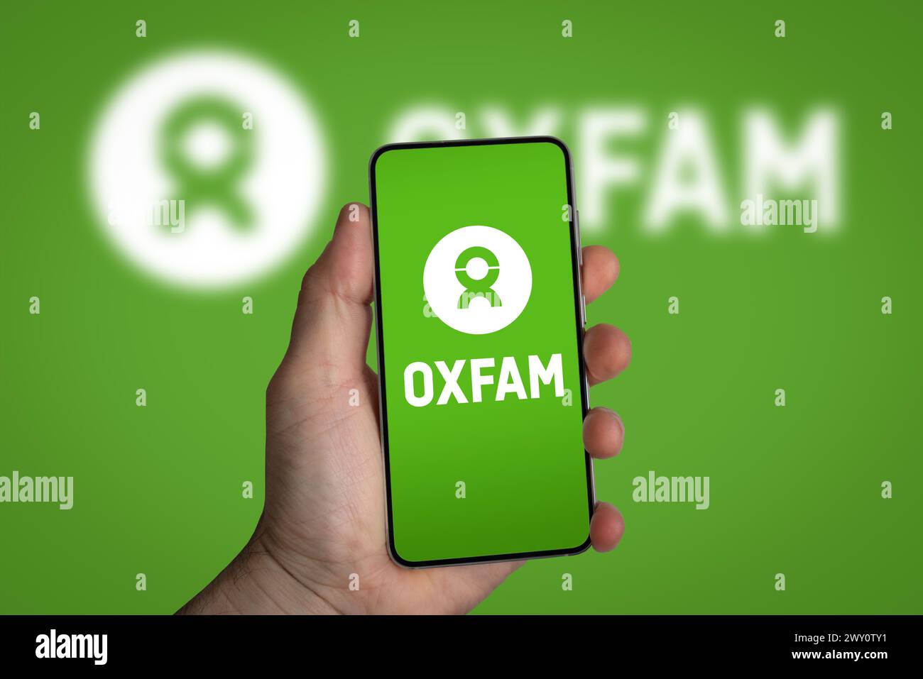 Organizzazione no-profit internazionale Oxfam Foto Stock