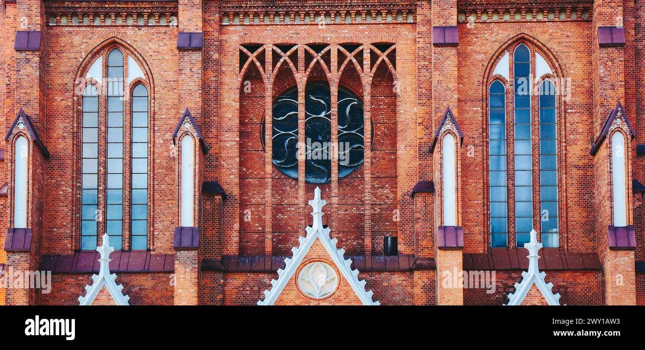 Cattedrale di rinascita gotica Basilica dell'Assunzione della Beata Vergine Maria a Bialystok, Polonia Foto Stock