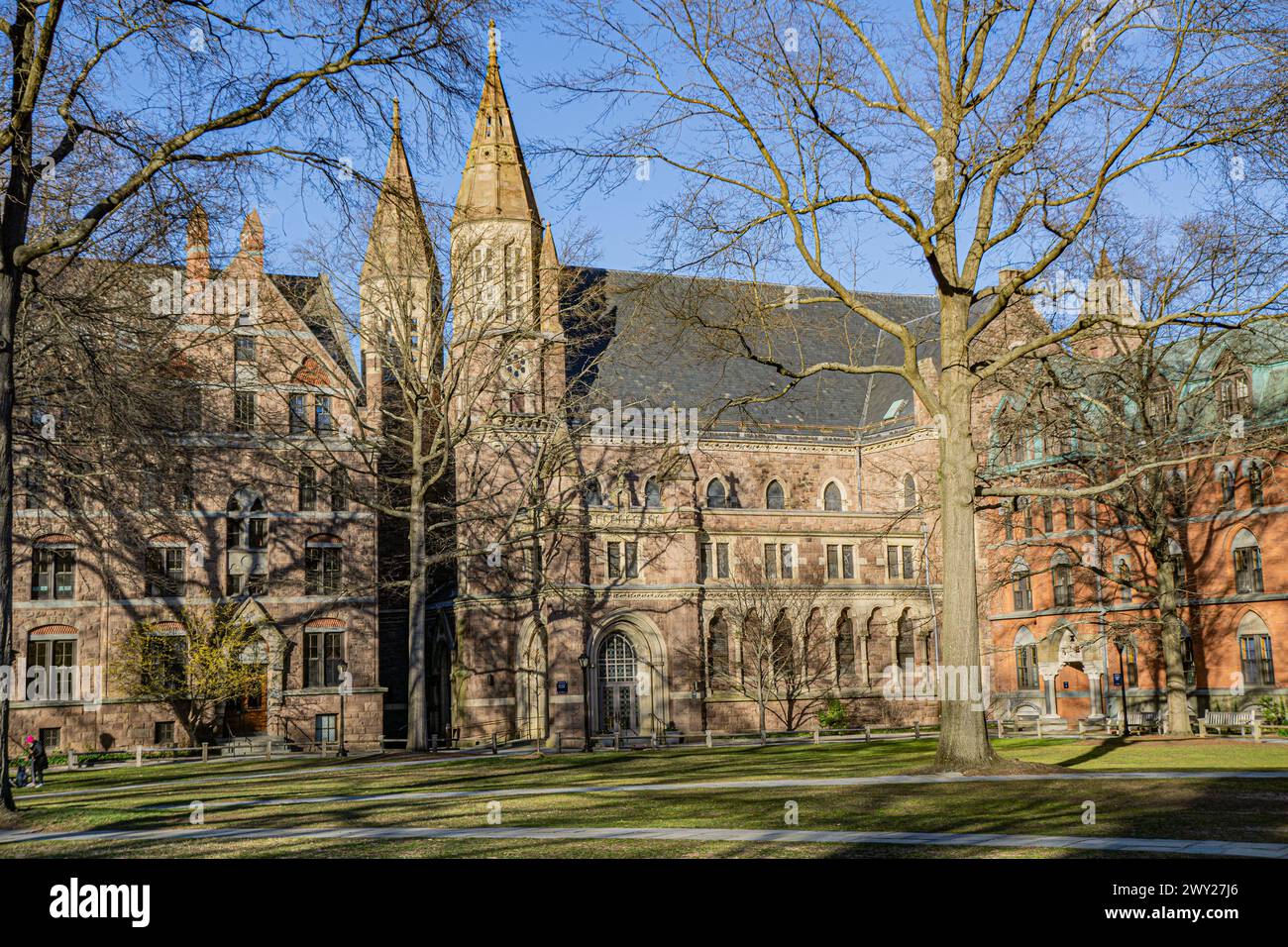 Durfee Hall, vista esterna, Yale University, New Haven, Connecticut, STATI UNITI Foto Stock