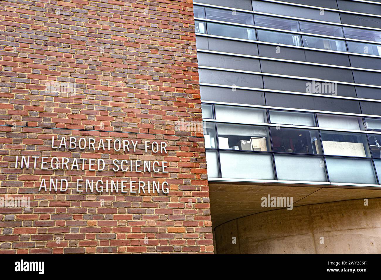 Laboratory for Integrated Science and Engineering, vista esterna, Harvard University, Cambridge, Massachusetts, STATI UNITI Foto Stock