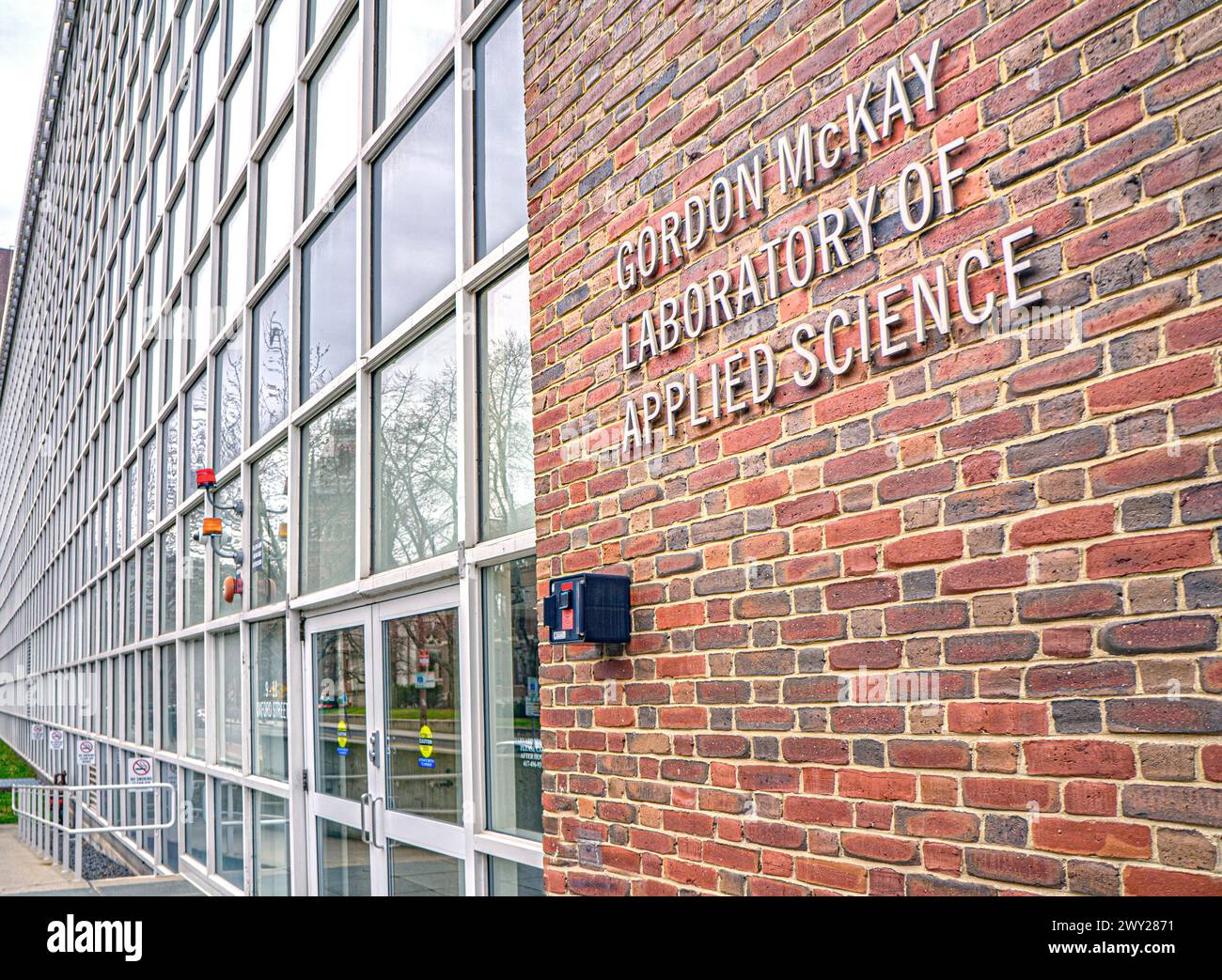 Laboratory for Integrated Science and Engineering, vista esterna, Harvard University, Cambridge, Massachusetts, STATI UNITI Foto Stock