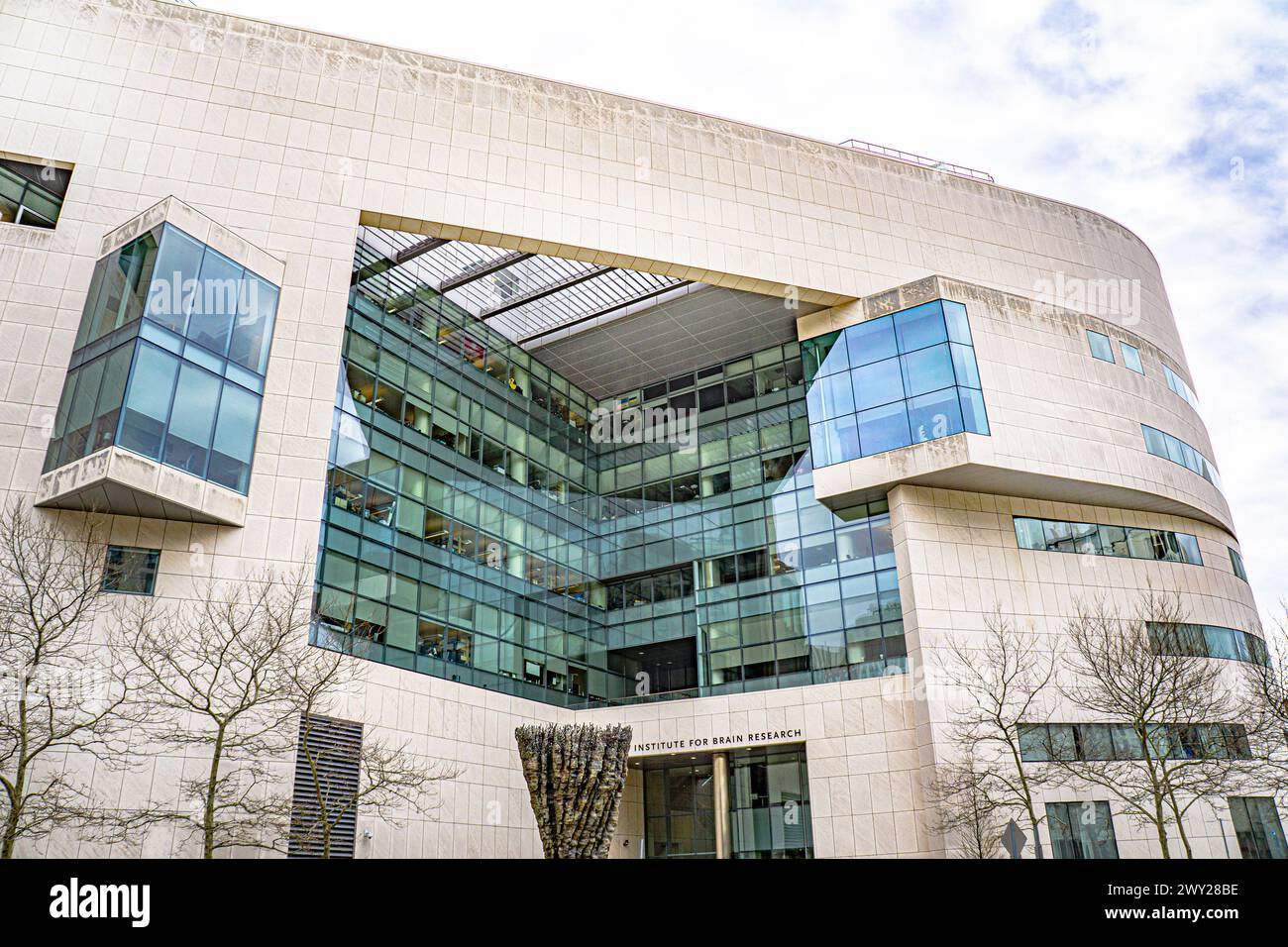 McGovern Institute for Brain Research, vista esterna, MIT, Cambridge, Massachusetts, STATI UNITI Foto Stock