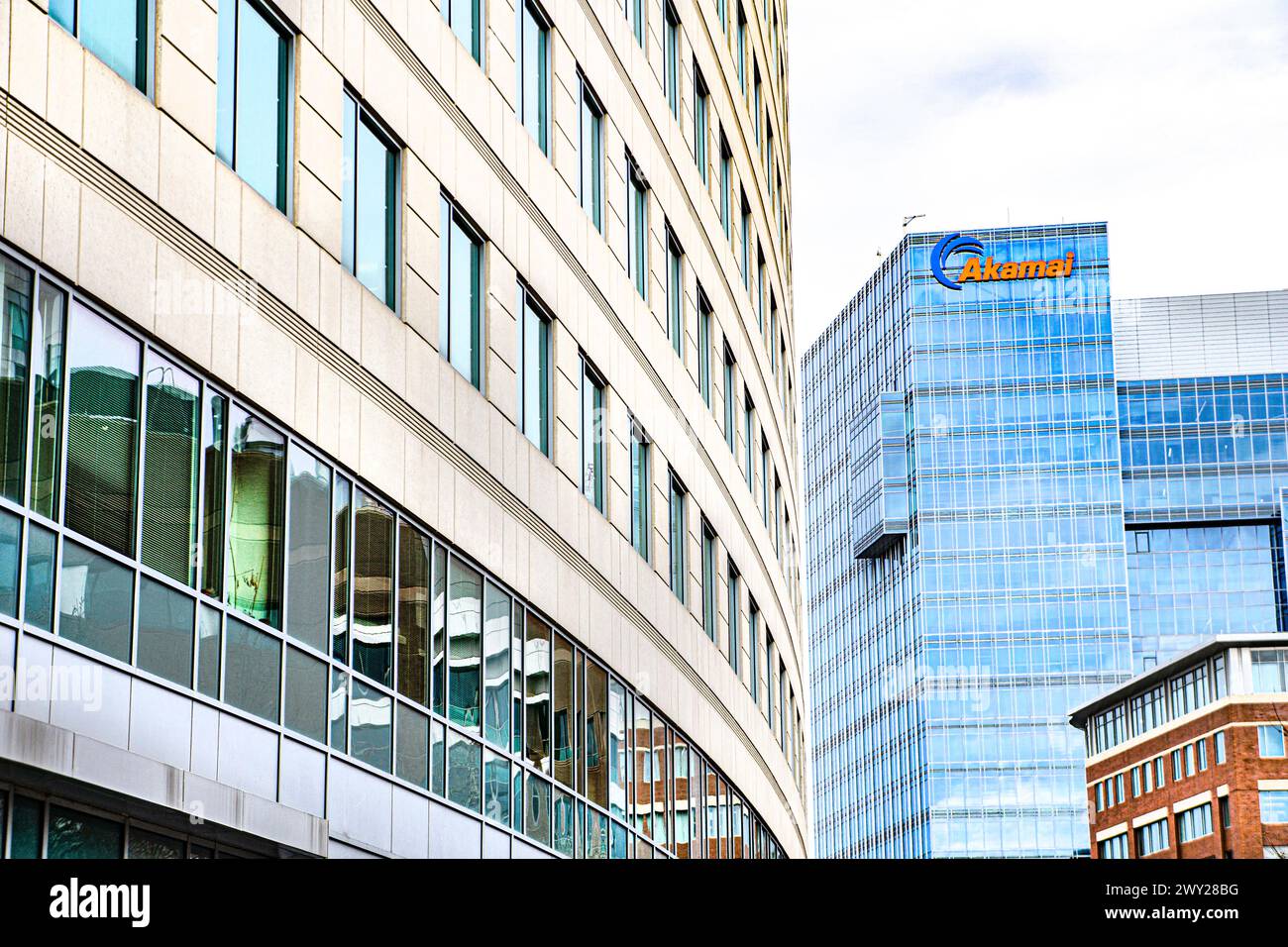 Akamai Technologies, sede centrale, vista esterna, Cambridge, Massachusetts, STATI UNITI Foto Stock