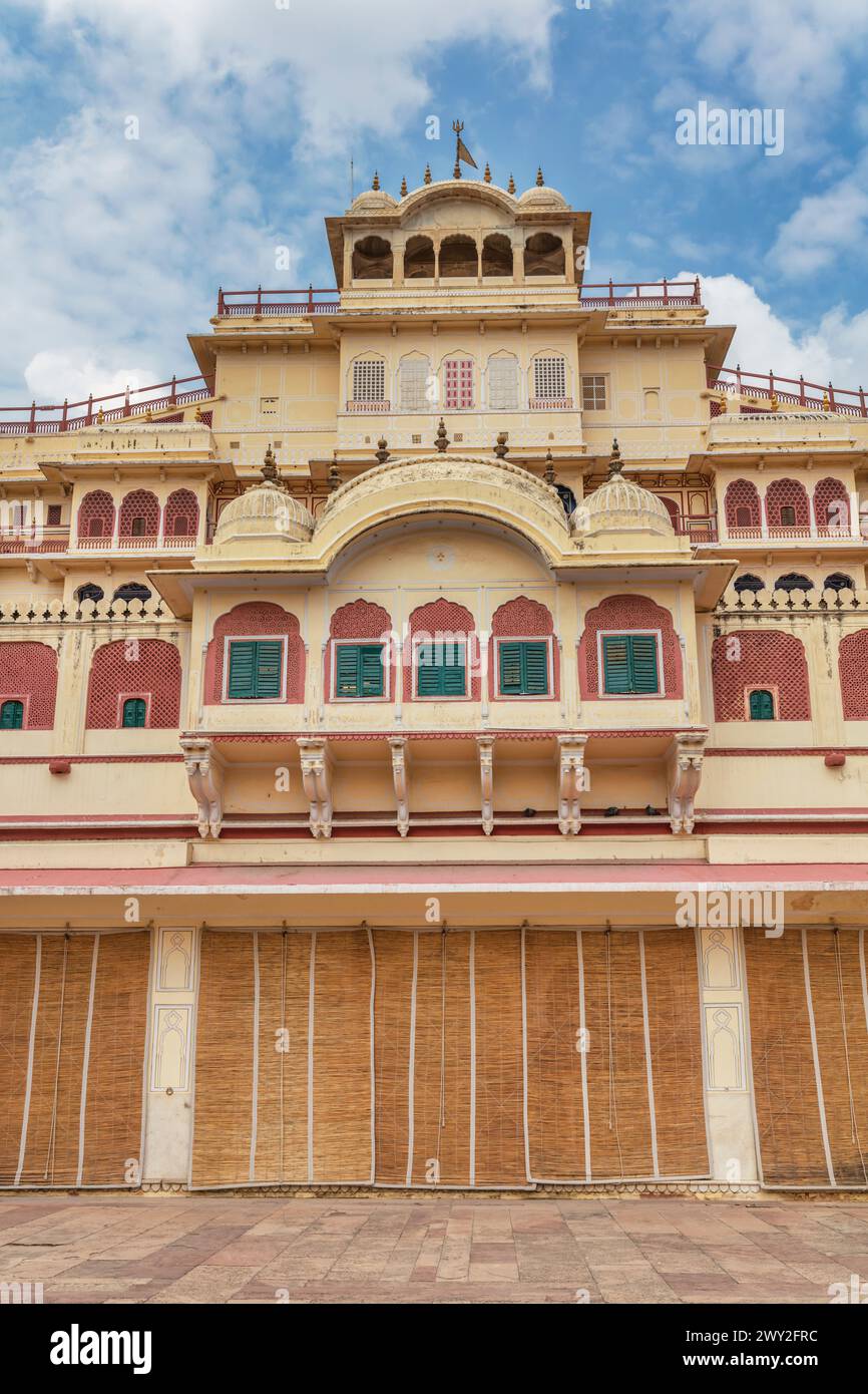 Chandra Mahal, City Palace Jaipur, Rajasthan, India Foto Stock