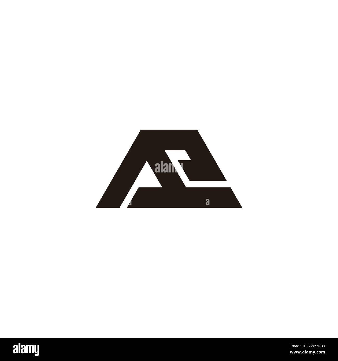 tetto a triangolo letter ae con logo vettoriale semplice Illustrazione Vettoriale