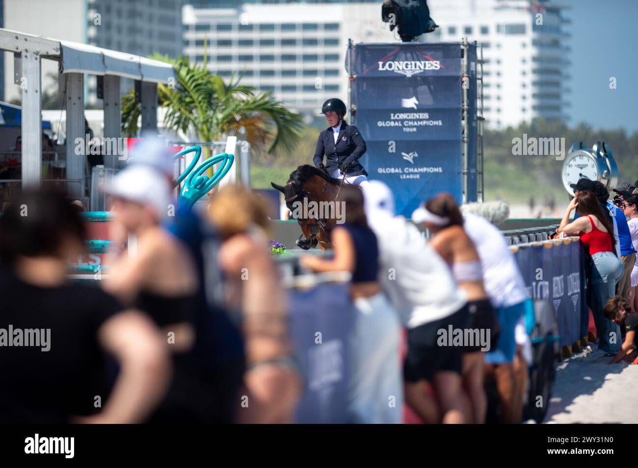 Spettacolo ippico di Miami Beach Foto Stock