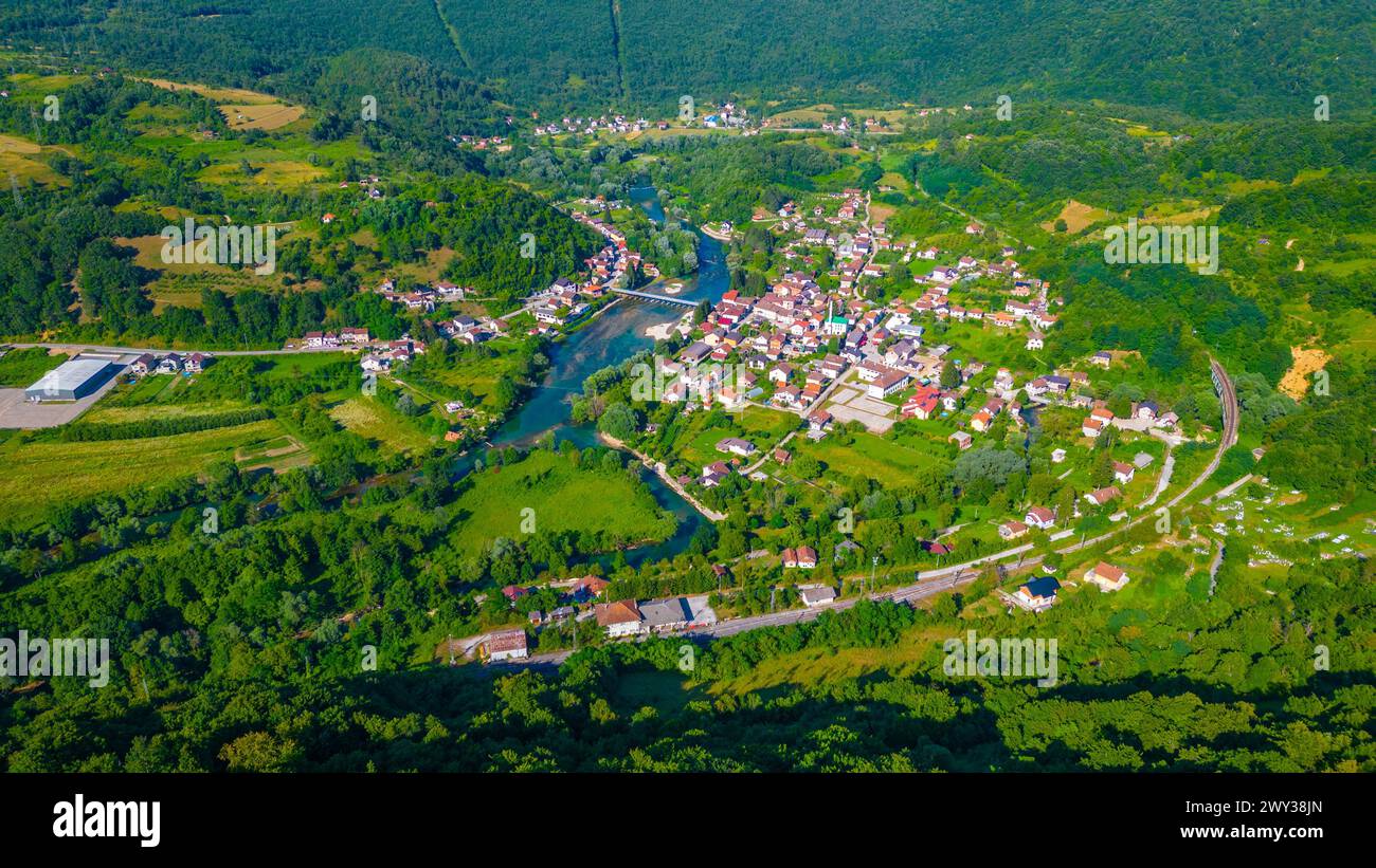 Città di Kulen Vakuf in Bosnia ed Erzegovina Foto Stock