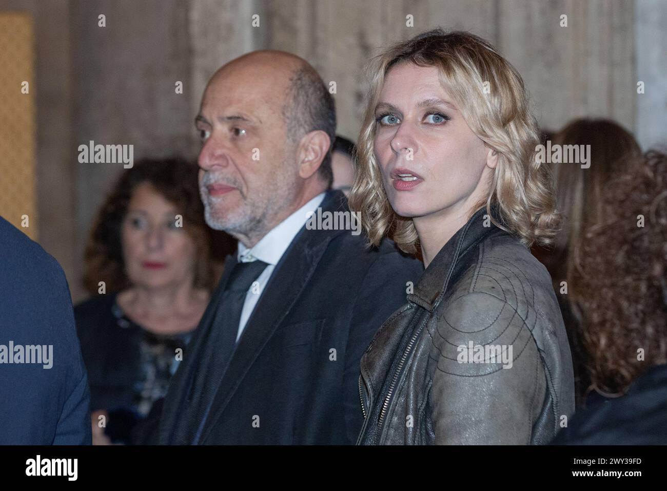 3 aprile 2024, Roma, Italia: L'attrice italiana Elena Radonicich partecipa al photocall della serata inaugurale della 14a edizione di ''Rendez-Vous'' presso Palazzo Farnese a Roma (Credit Image: © Matteo Nardone/Pacific Press via ZUMA Press Wire) SOLO USO EDITORIALE! Non per USO commerciale! Foto Stock