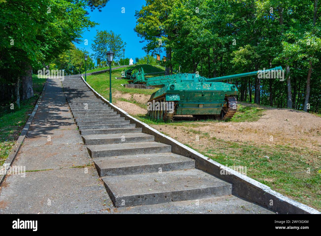 Monumento alla guerra Turbeta Sijercic in Bosnia ed Erzegovina Foto Stock