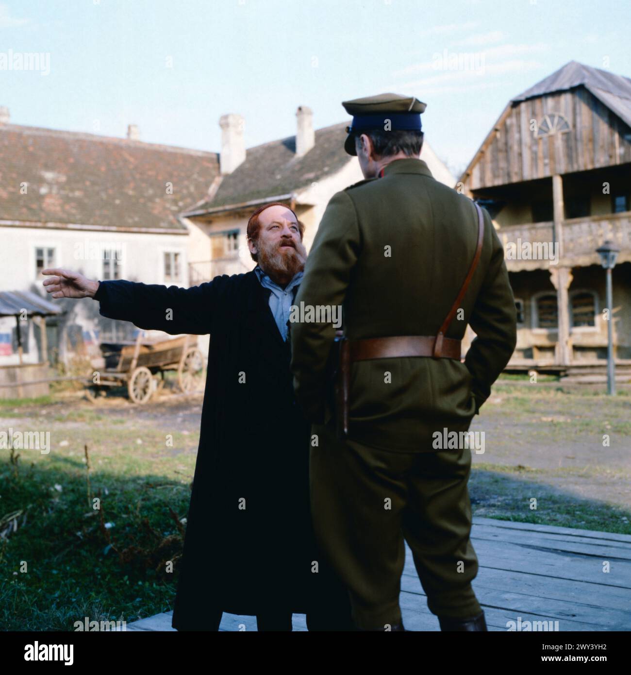 Tarabas, Historien-Film in zwei Teilen, nach einem Roman von Joseph Roth, 1982, Szene: Kurt Sowinetz und Helmuth Lohner in Teil 2. Foto Stock