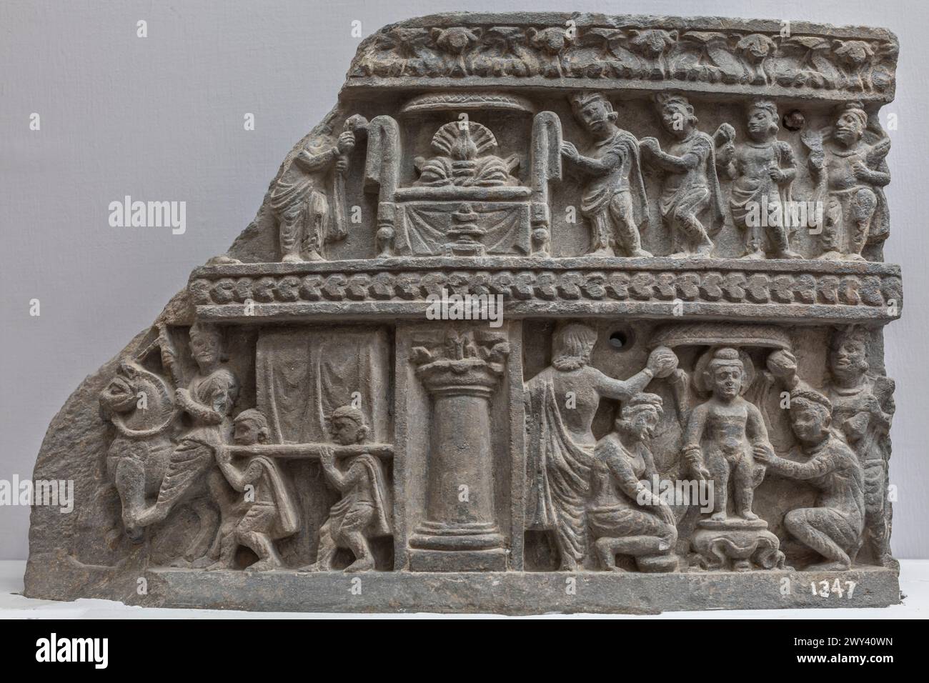 Life of Siddhartha, III secolo, Museum and Art Gallery, Chandigarh, India Foto Stock