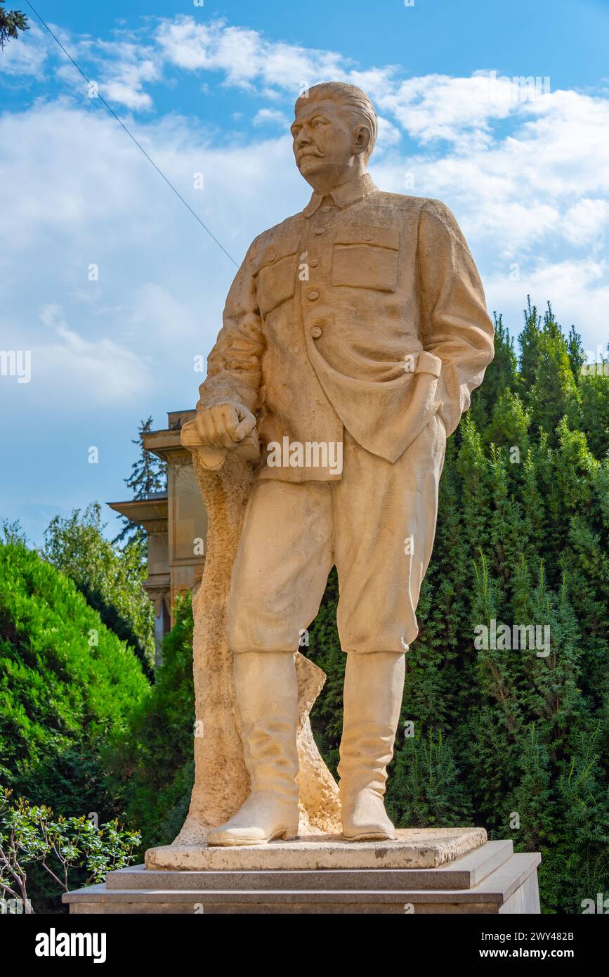 Statua di Josif Stalin a Gori, Georgia Foto Stock